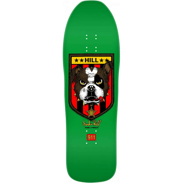 Powell Peralta Skateboard Deck Frankie Hill Bulldog Green 10" x 31.5" W/Grip 